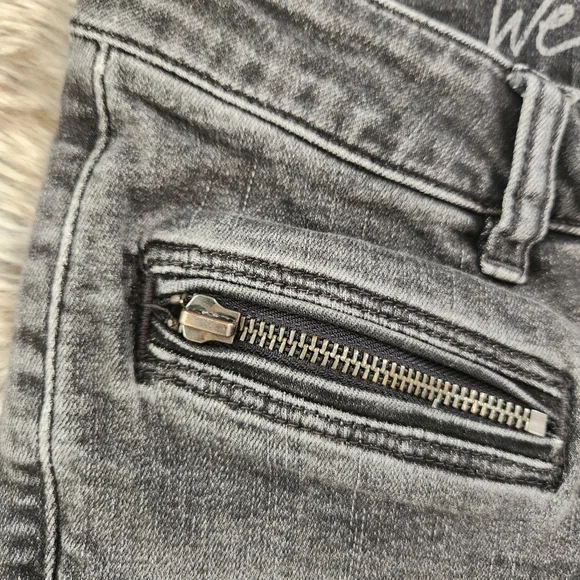 Free People We The Free Just Frills Low Rise Skinny Jeans Black Women's Size 26 - Picture 4 of 11